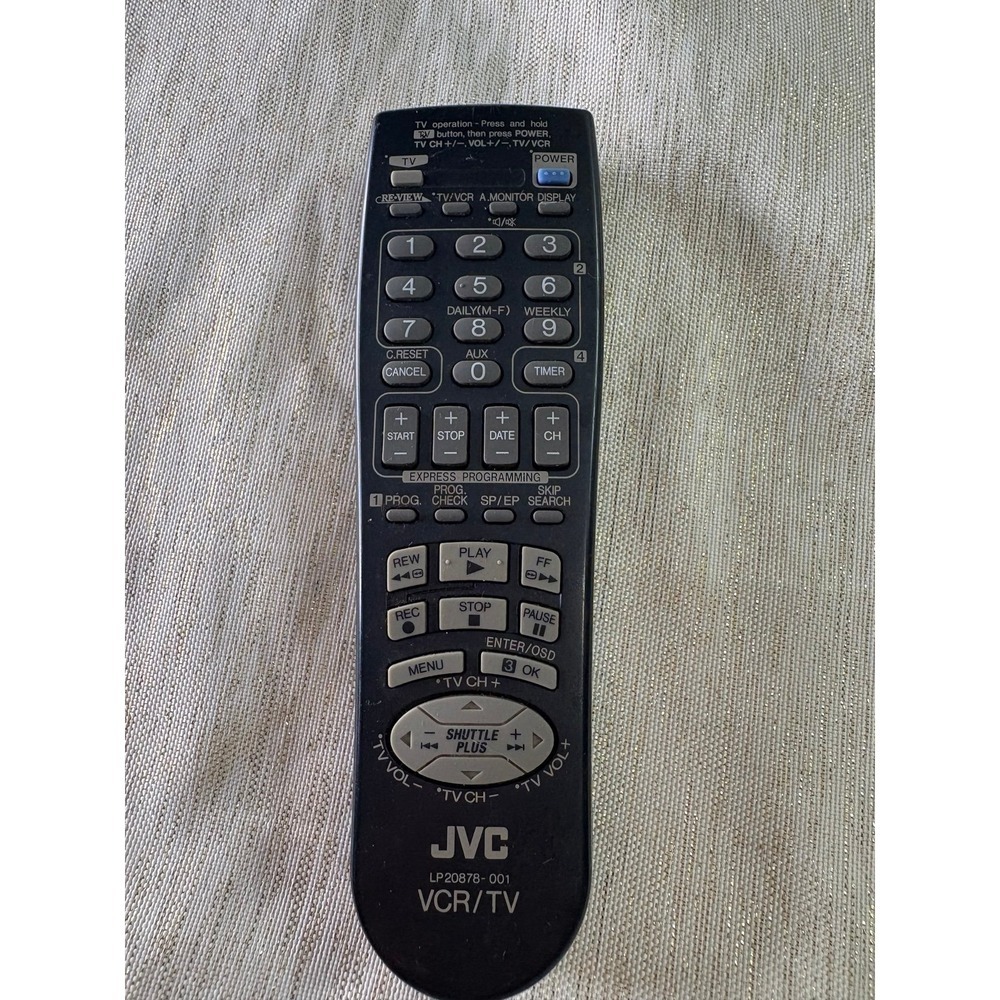 JVC Remote Control TV VCR LP20878-001